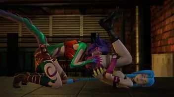 播放 英雄联盟 futa - jinx 被 neeko 射精