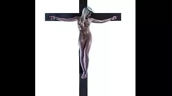Play Female jesus crucified naked canadian french new and improved