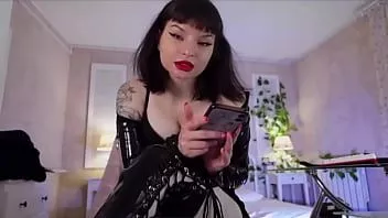 Play Dirty talk mistress anal chastity sissy training with strap on