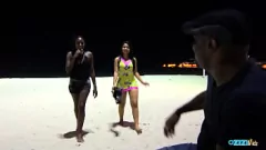 Play Latina Babe Priscila's Intense Beach Interracial Encounter