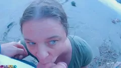 Afspelen Stapsibllings 'Forbidden Beach Encounter: Creampie en Blowjob