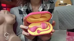 Play Sarah Sue Goes Wild with her PinkPunch Sunset Mushroom Vibrator
